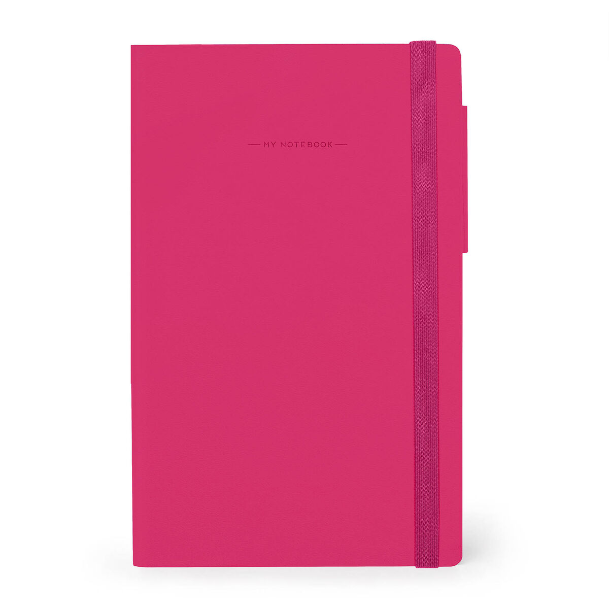 Notebook with Blank Pages and Monochrome Soft Cover - Raspberry - My Notebook