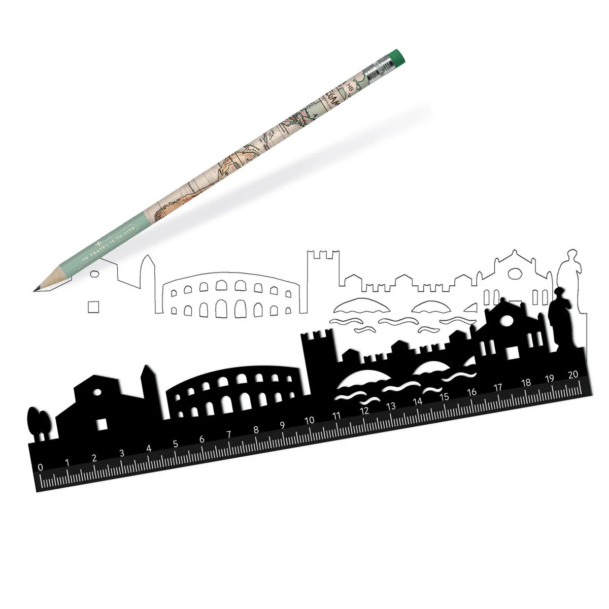 Ruler with the Verona Skyline - Follow The Skyline