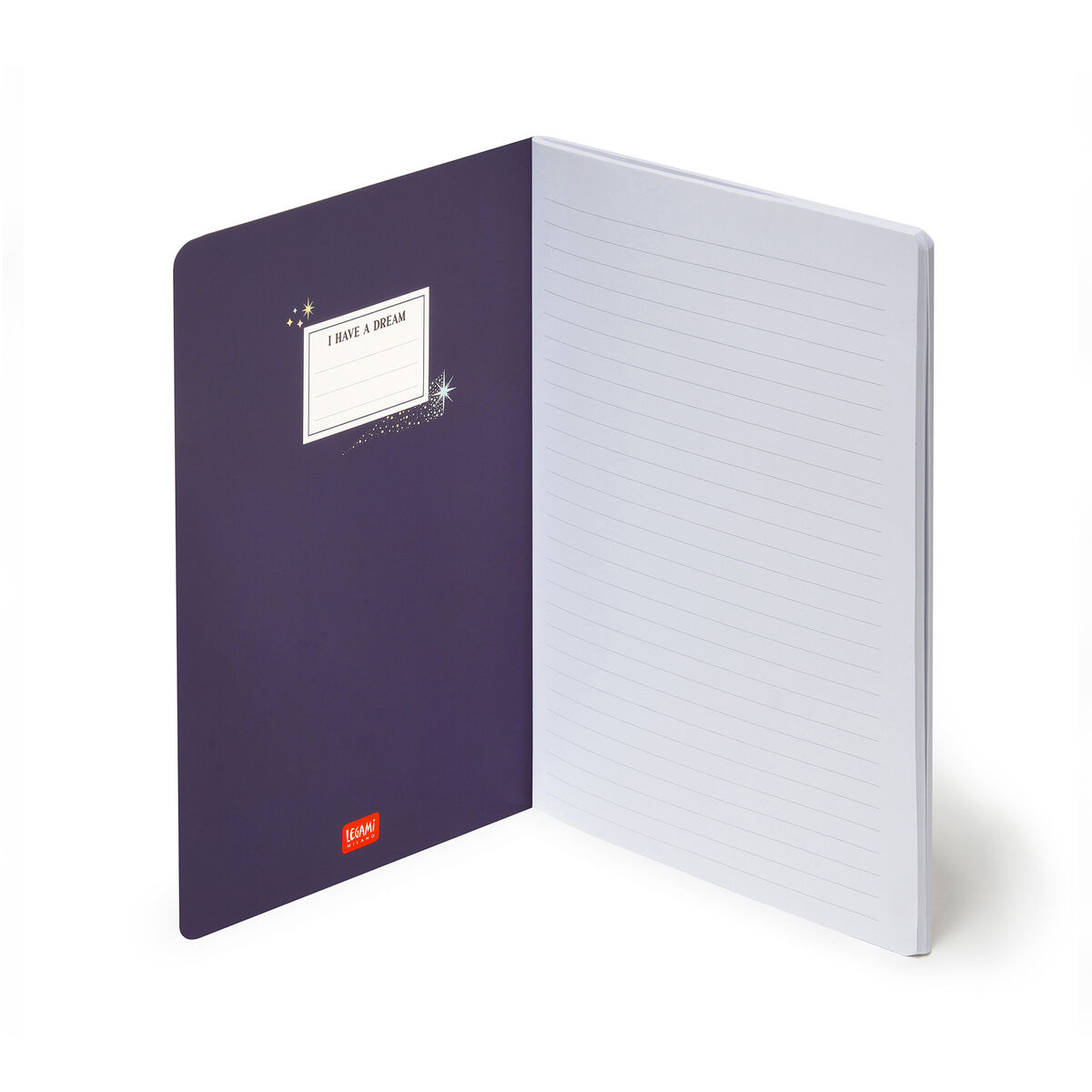 B5 Lined Notebook with Illustrated Hard Cover - Stars