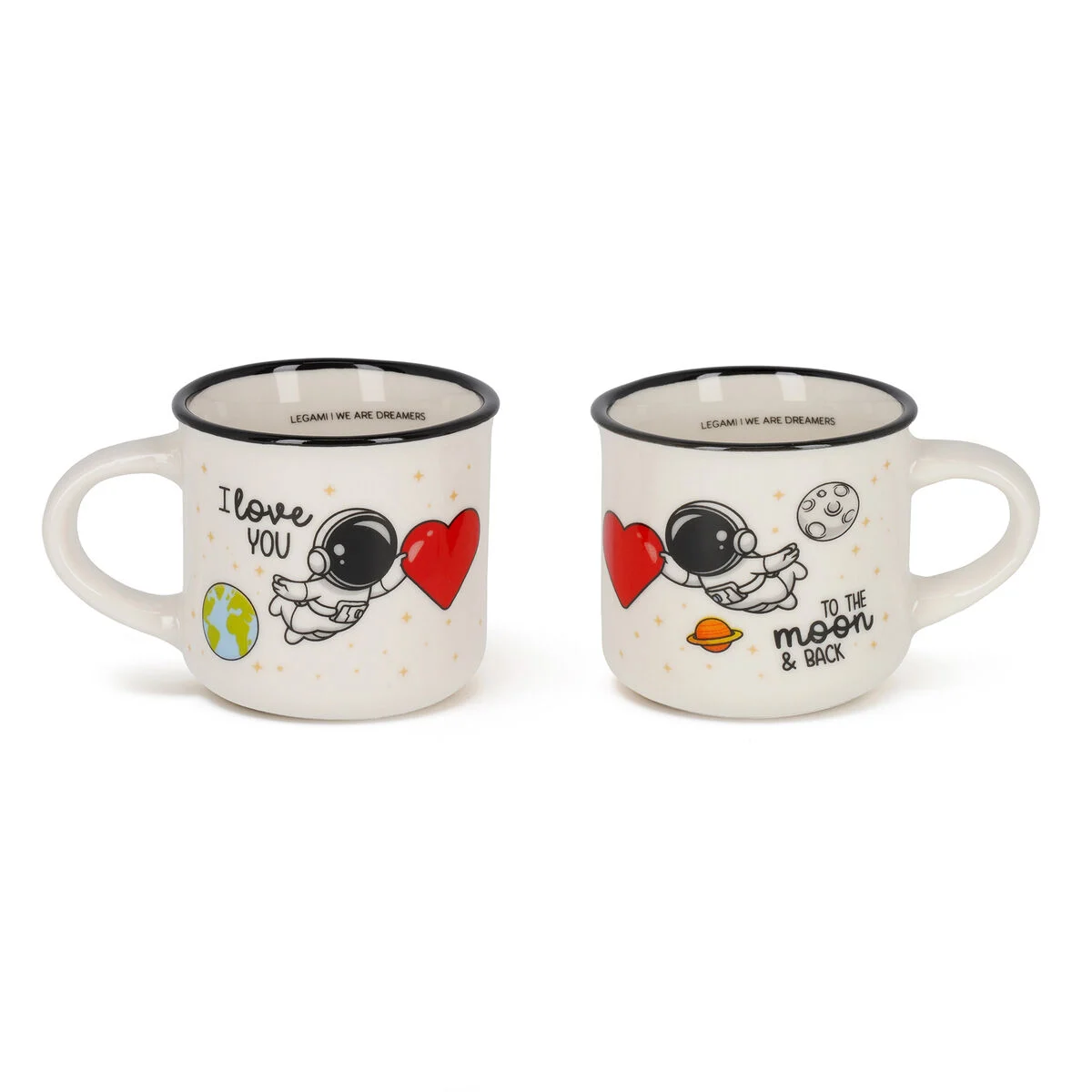 Set of 2 Coffee Cups - Space - Espresso For Two