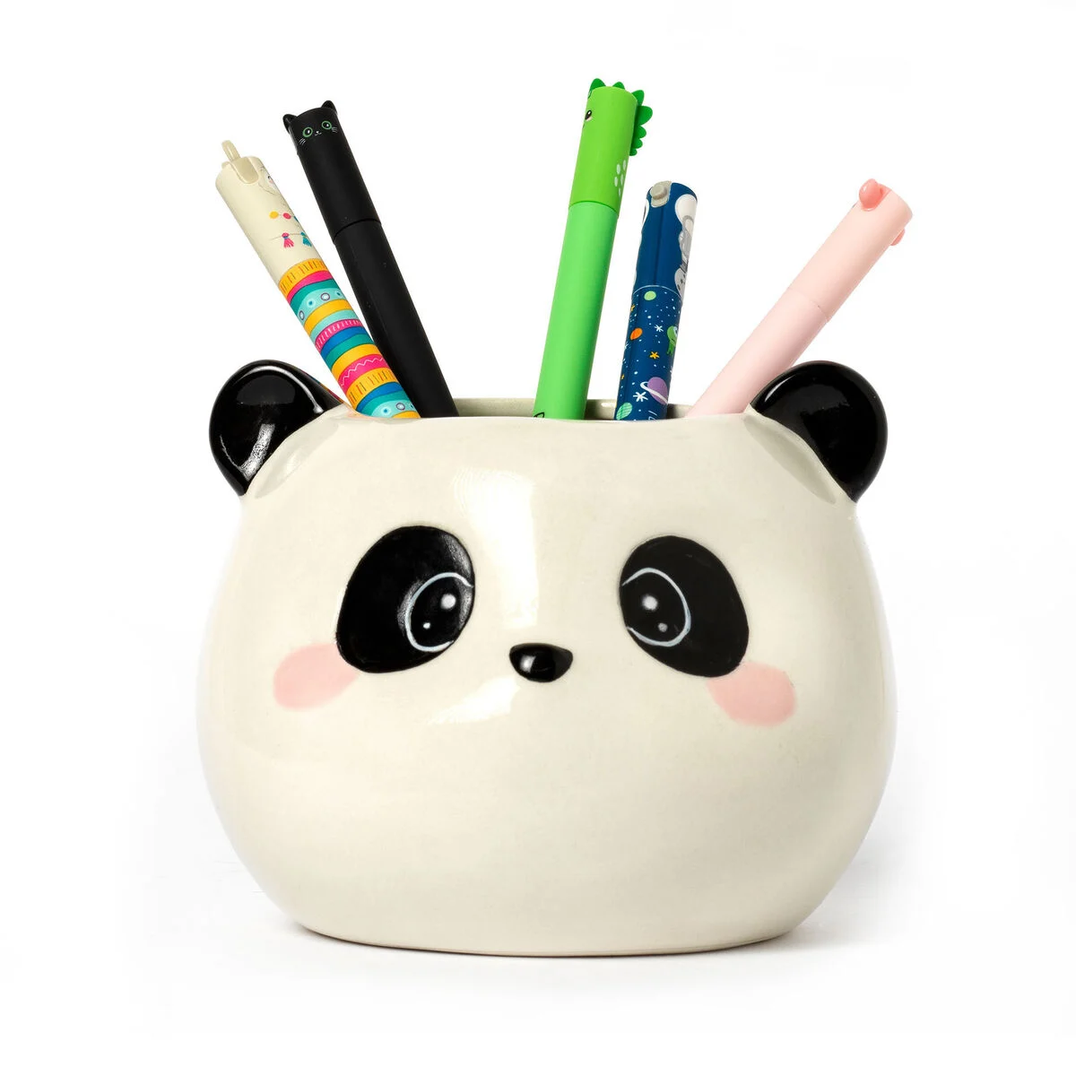Panda Ceramic Pen Holder - Desk Friends
