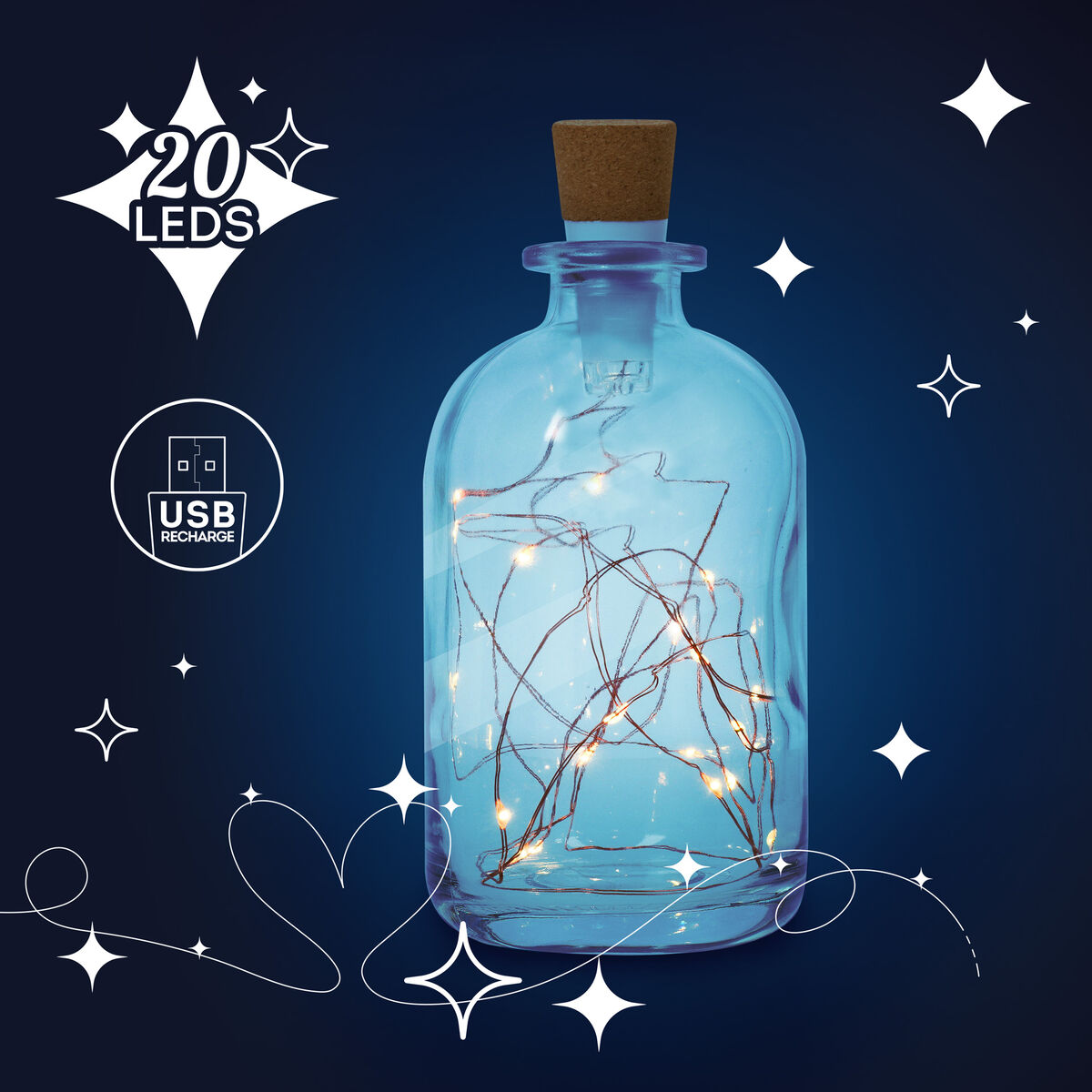 String of Lights for Bottles - Bottle Lights