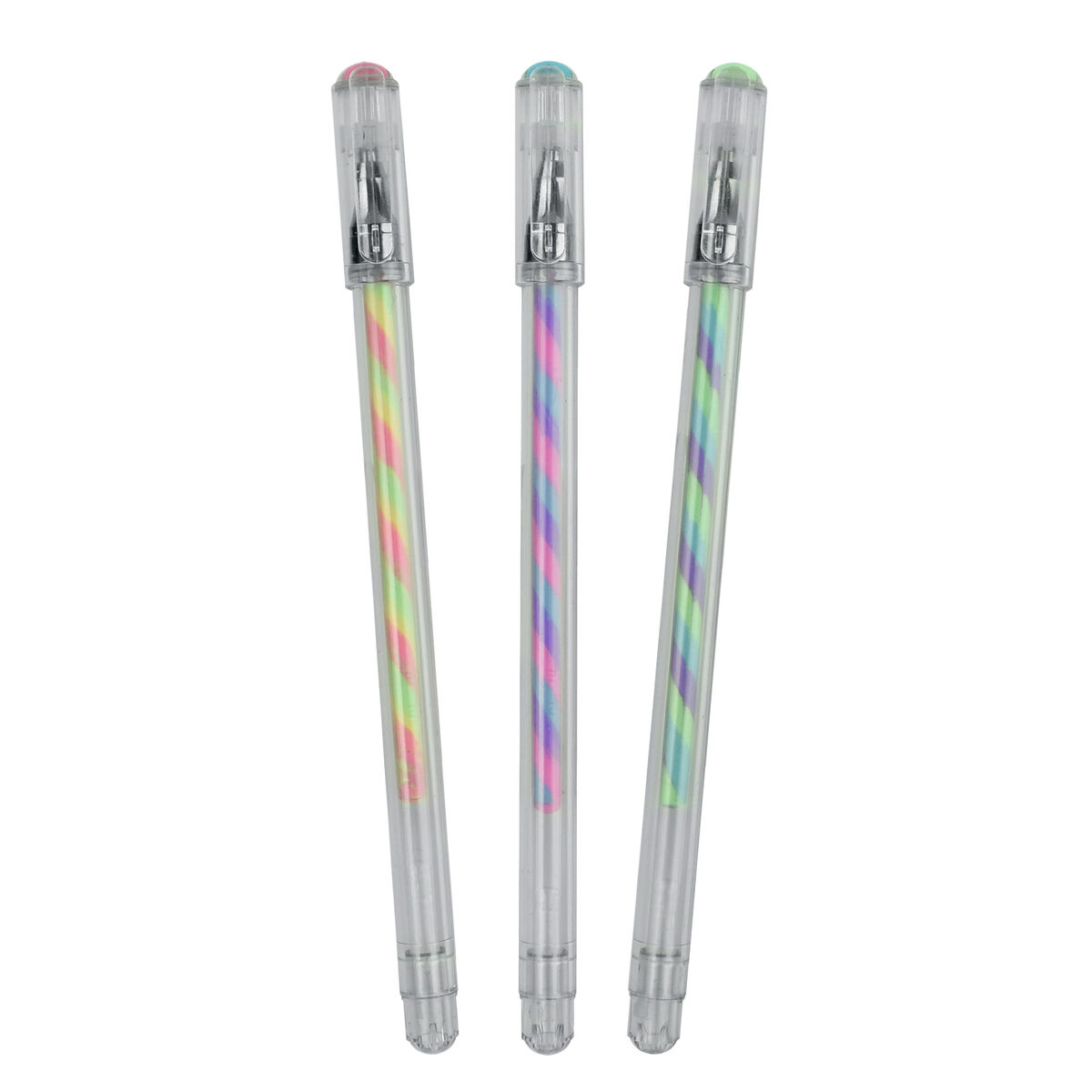 Set Of 3 Multicoloured Gel Pens - Twist