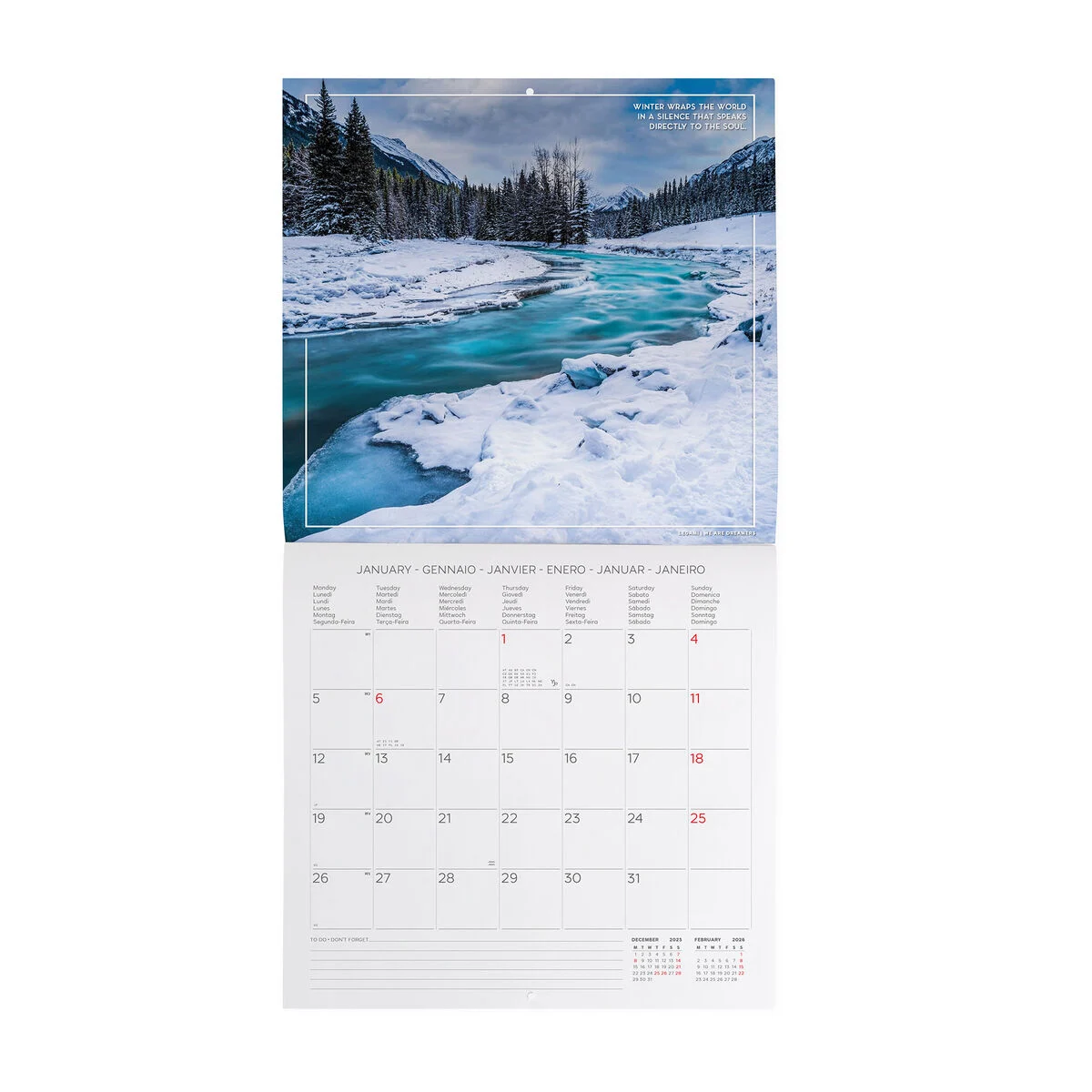 2026 Wall Calendar - 30 x 29 cm