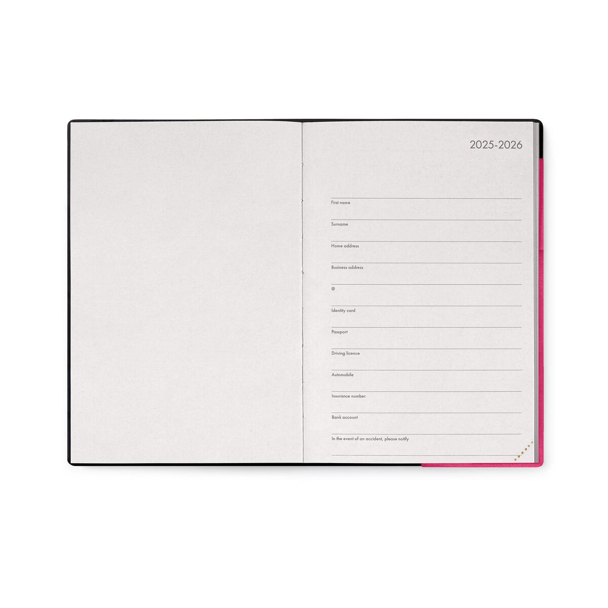 12-Month Medium Weekly Diary - 2026