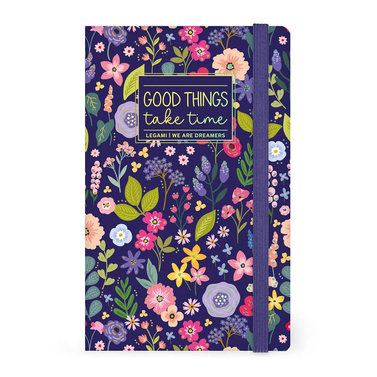 Lined Photo Notebook with Illustrated Hard Cover - Flowers