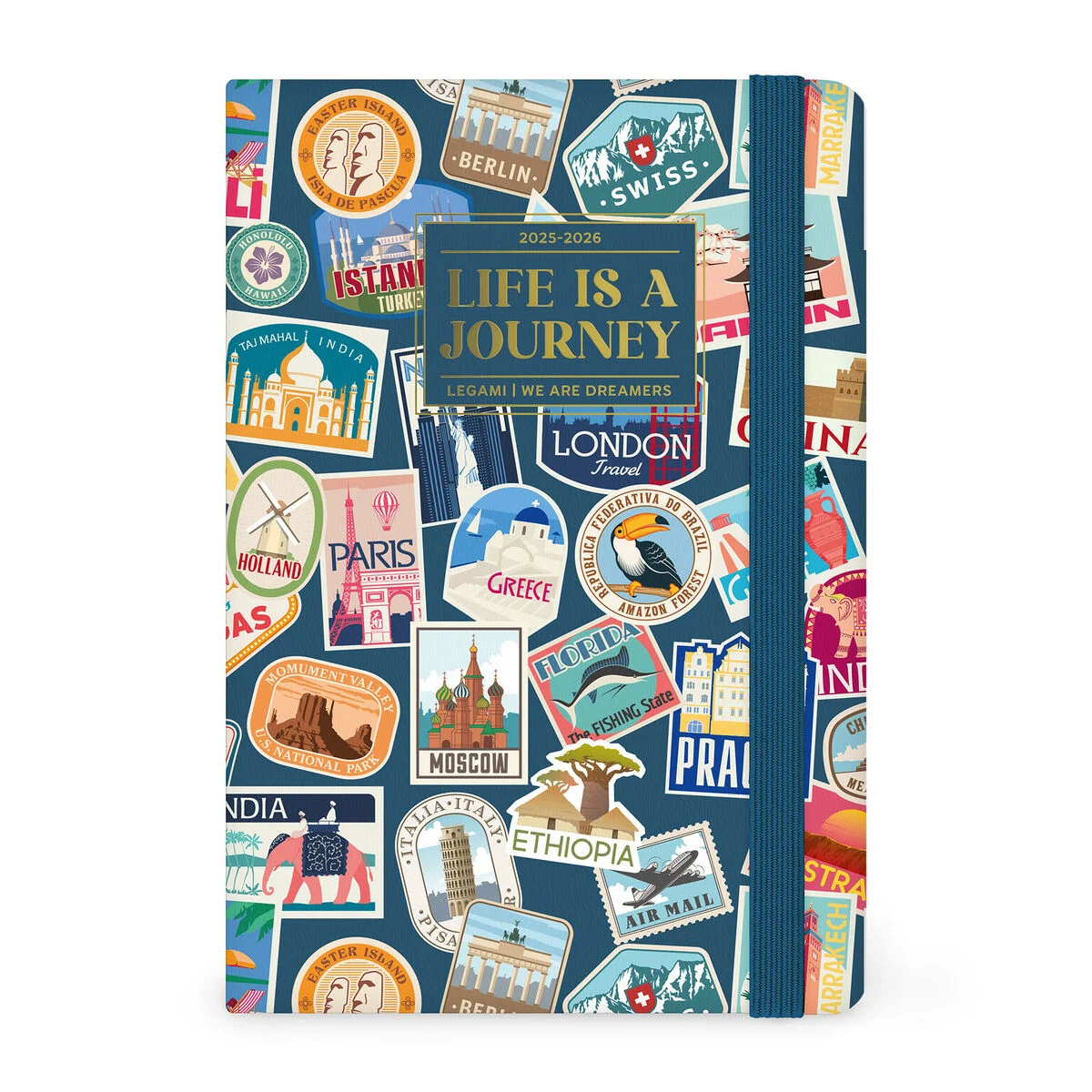 16-Month Weekly Photo Diary for 2025/2026 - Travel Stickers