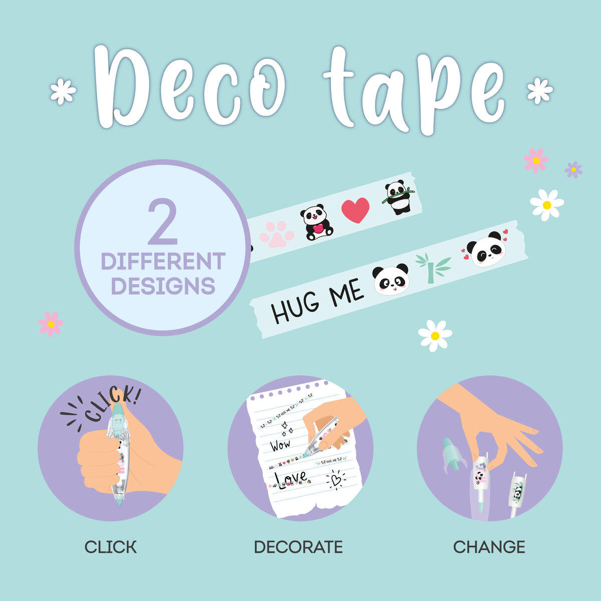 Panda Tape Pen for Decoration - Deco Tape