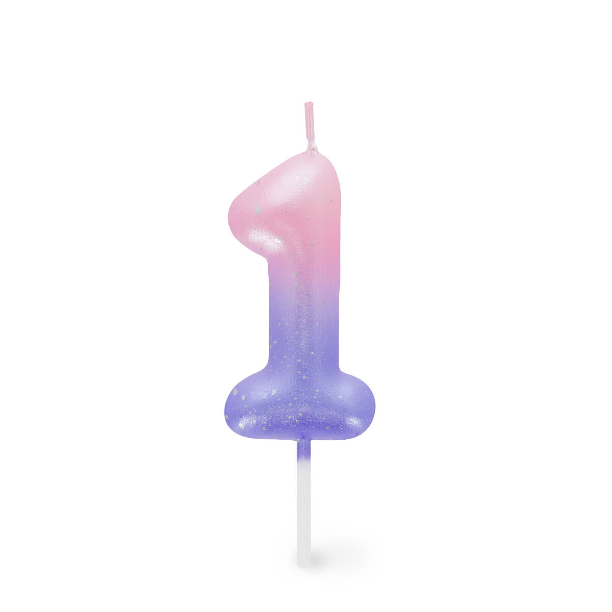 Pink Birthday Cake Candle - 1 - Happy Birthday Candle