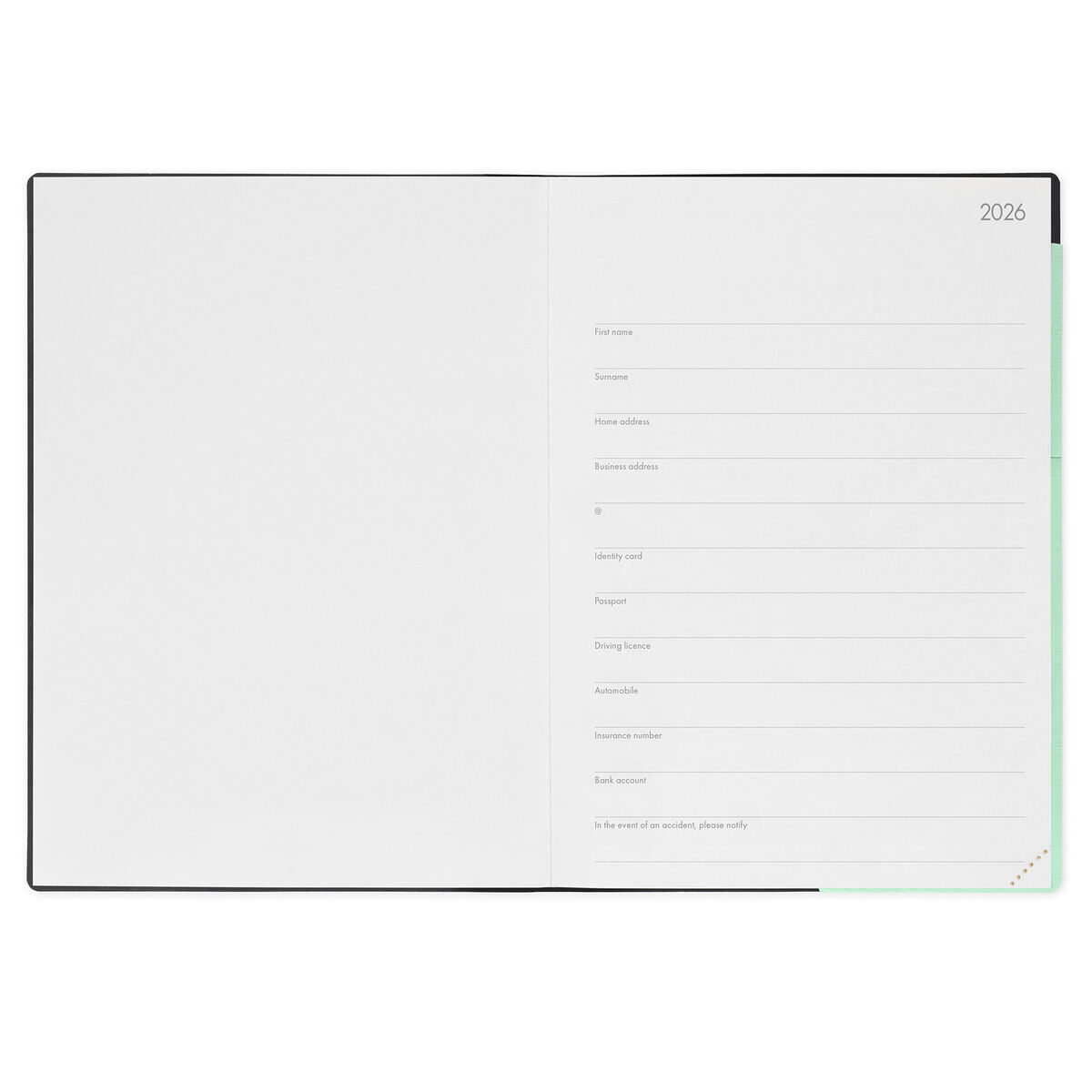 12-Month Maxi Weekly Diary - 2026