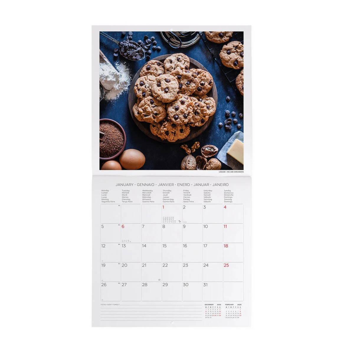 2026 Wall Calendar - 30 x 29 cm