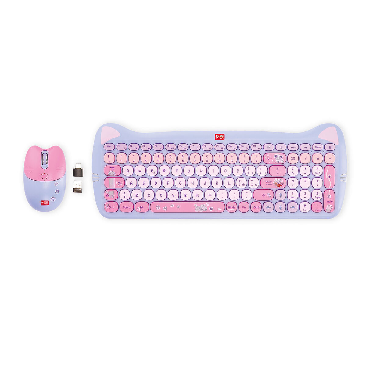 Wireless Mouse And Keyboard Set - Meow