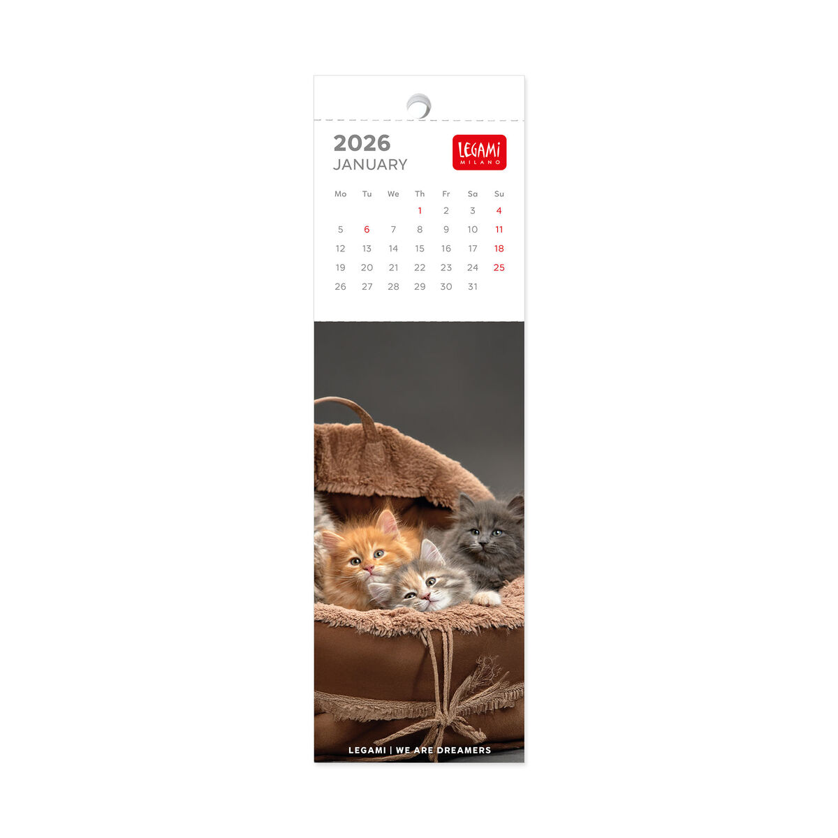 2026 Bookmark Calendar - 5,5 x 18 cm