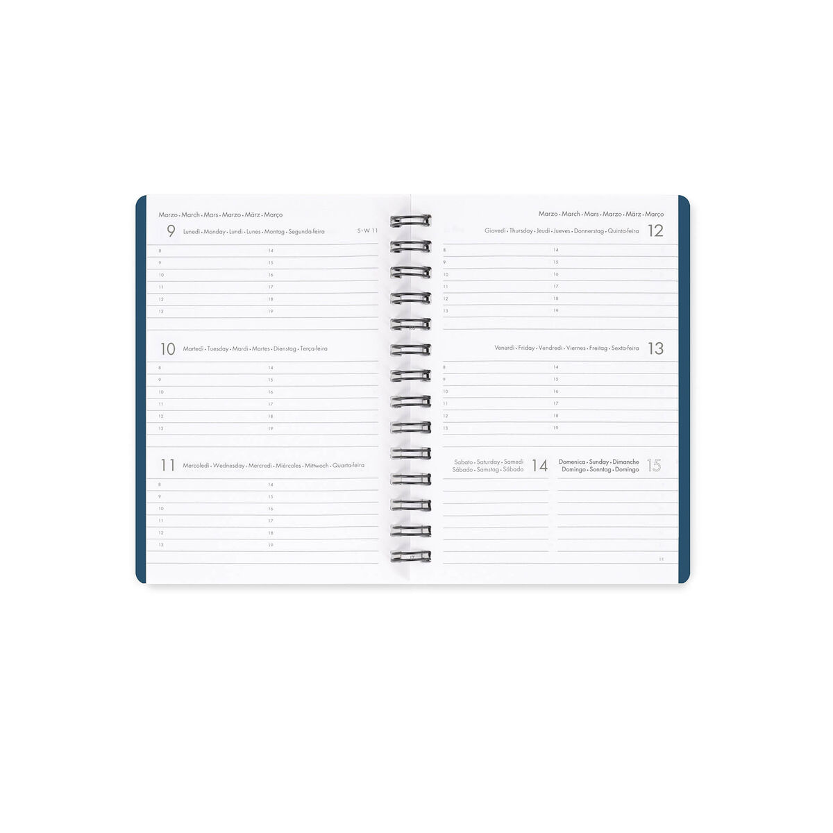 12-Month Small Weekly Spiral-Bound Diary - 2026