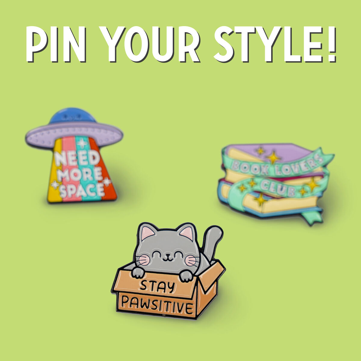 Kitty Enamel Metal Pin - Pin Your Style!