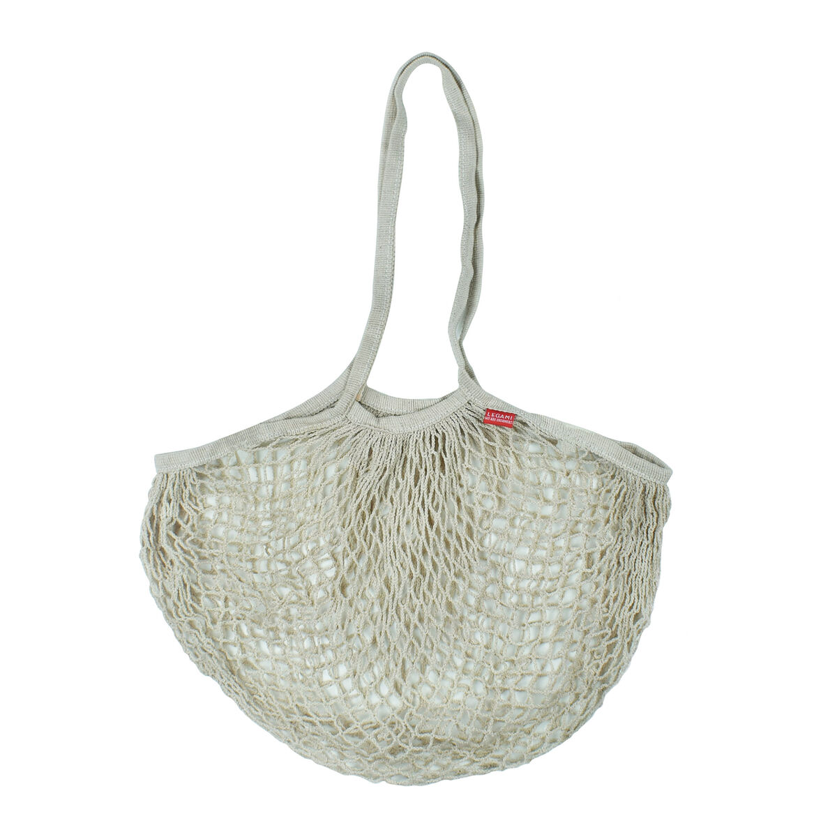 Beige Cotton Mesh Bag