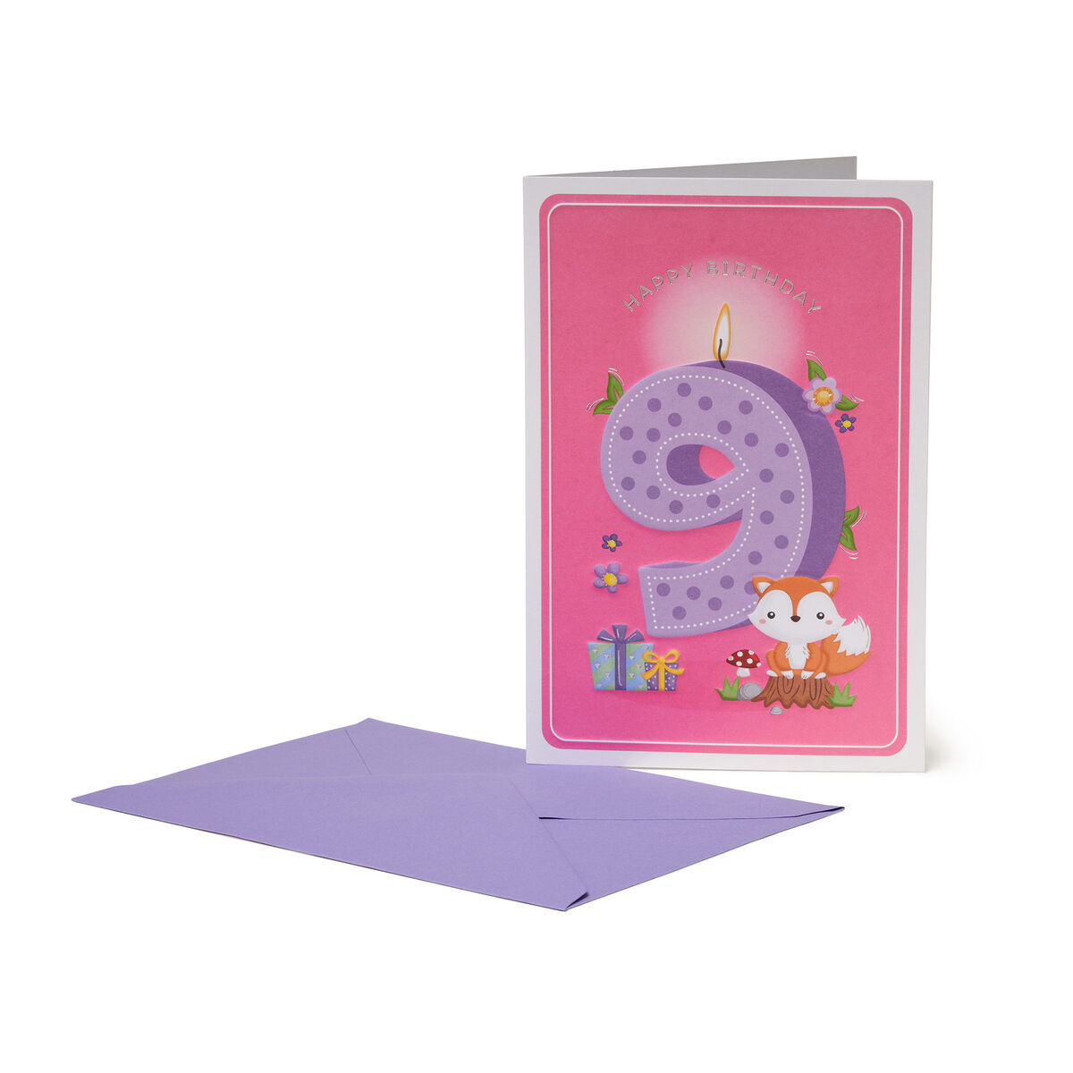 9th Birthday Card - Girl - Greeting Card