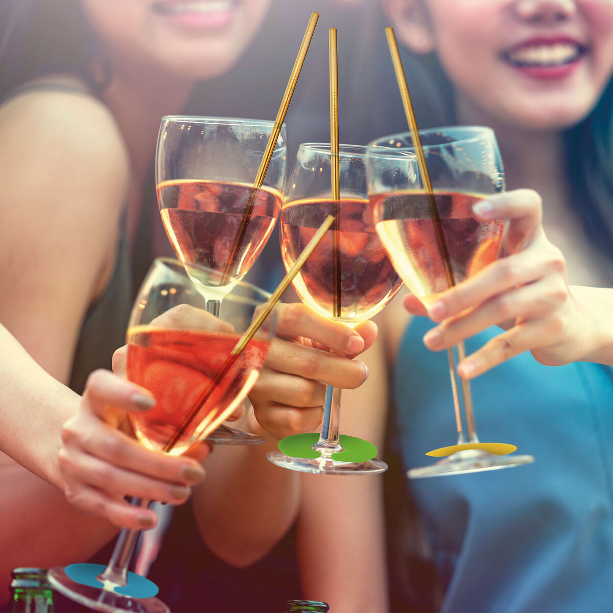 Set of 6 Stainless Steel Straws - Standard Size