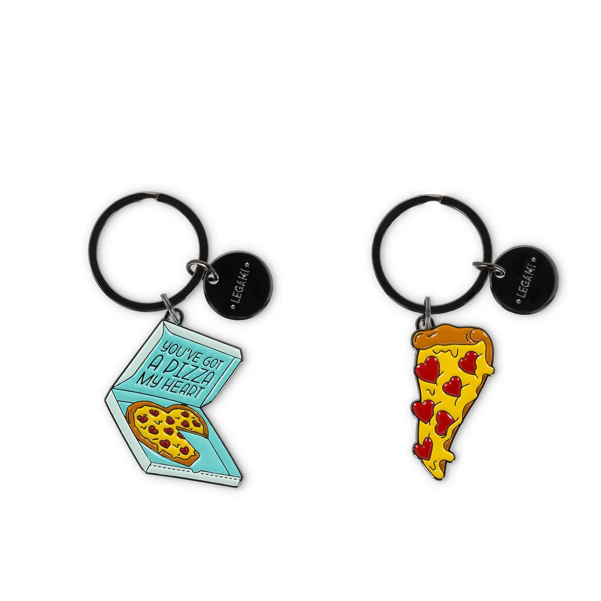 Enamel Key Chain - Pizza - What a Key Ring!
