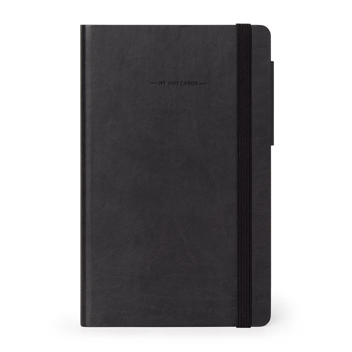 Lined Notebook with Monochrome Soft Cover - Black - My Notebook