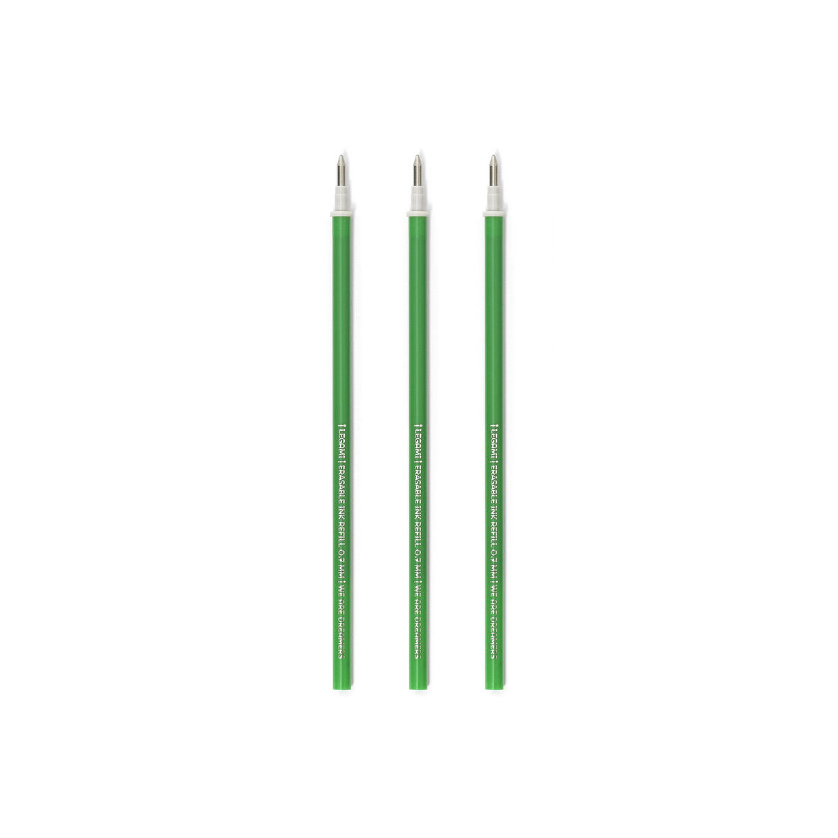 Set of 3 Refills for Erasable Gel Pens - Green Ink - Erasable Pen
