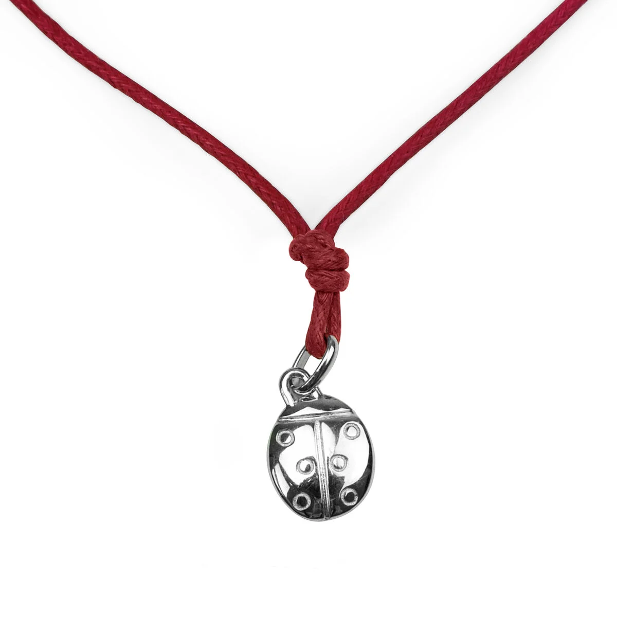 Lucky Bonds - Silver Pendant - Ladybug