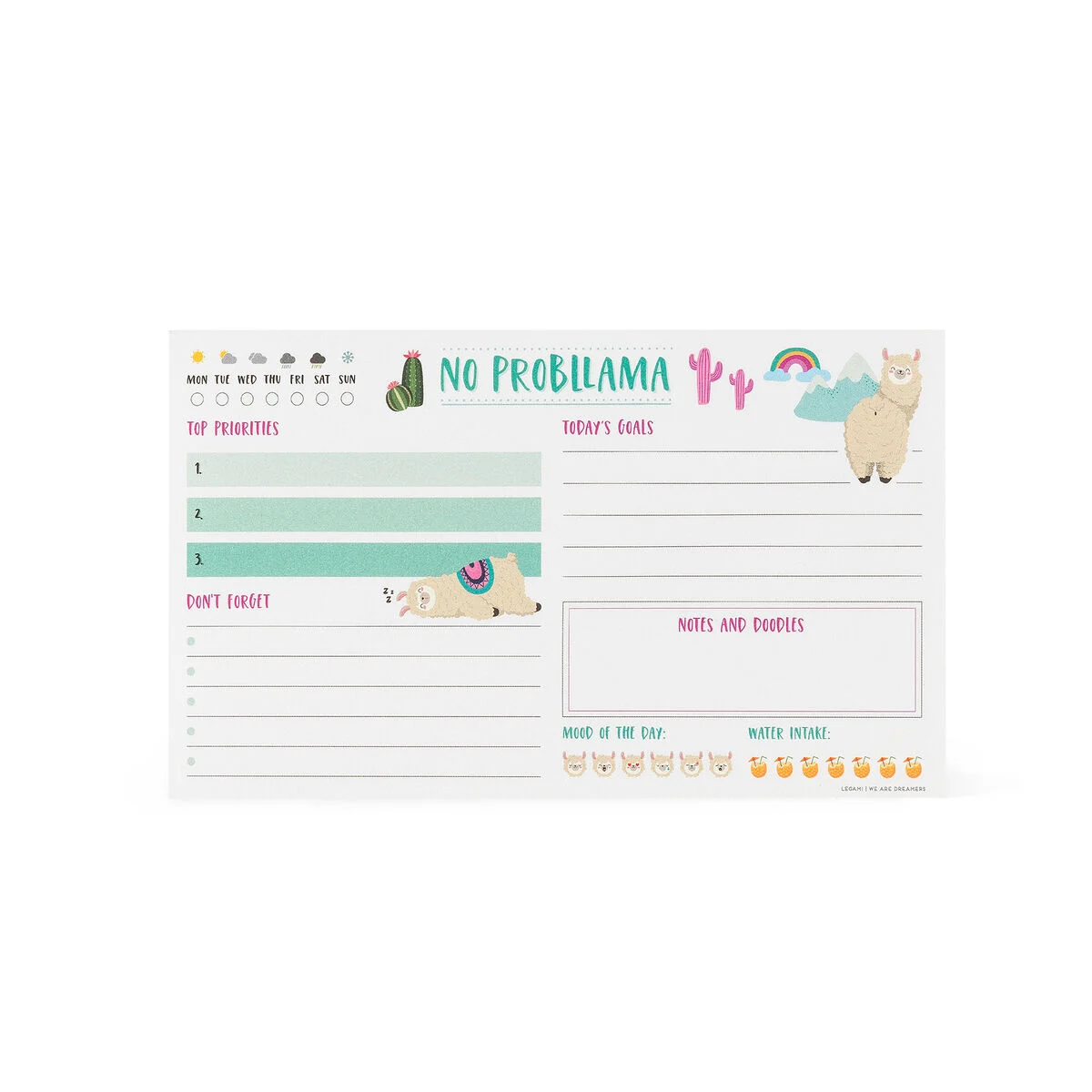 Llama Desktop Memo Cube - Paper Thoughts