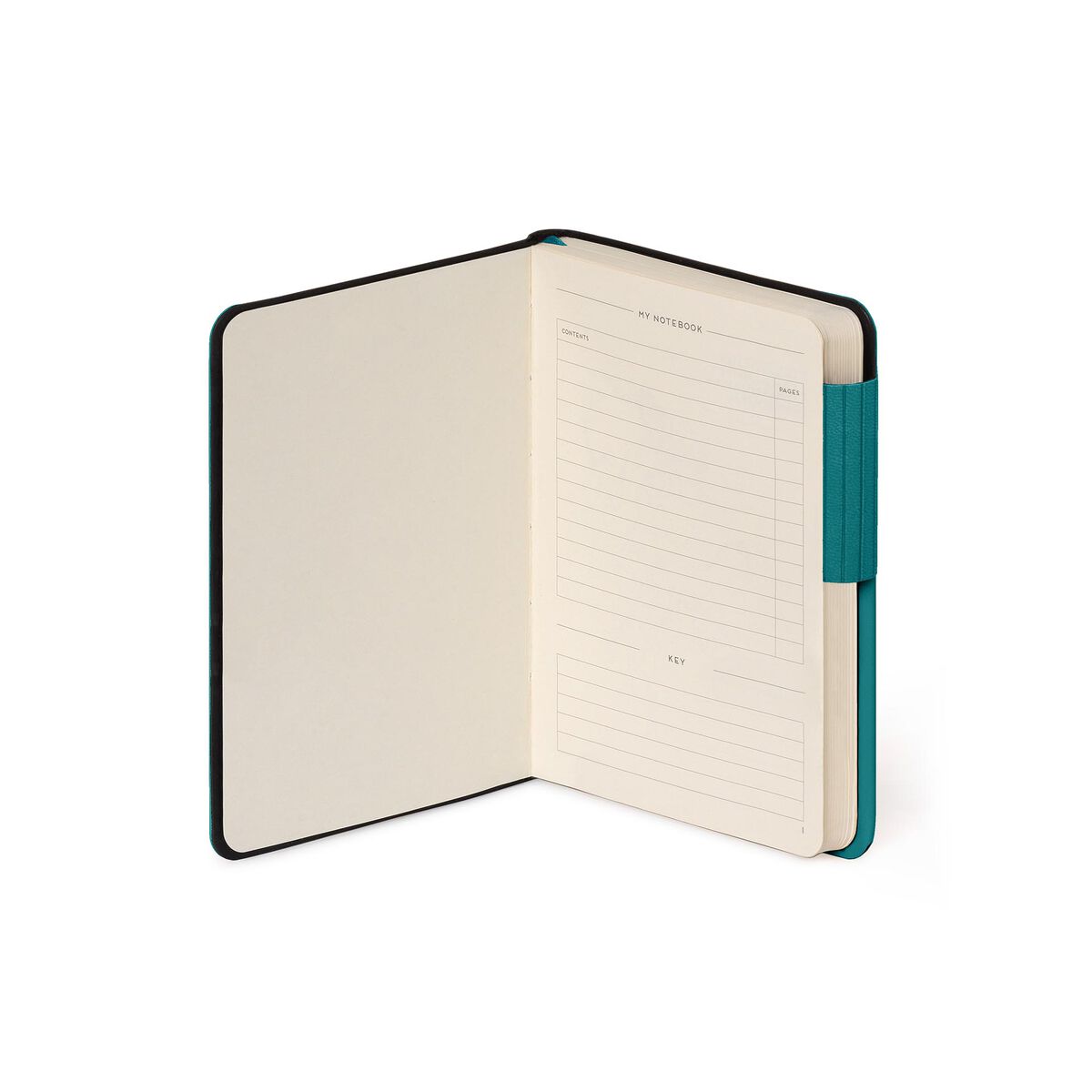 Notebook with Blank Pages and Monochrome Soft Cover - Malachite Green - My Notebook