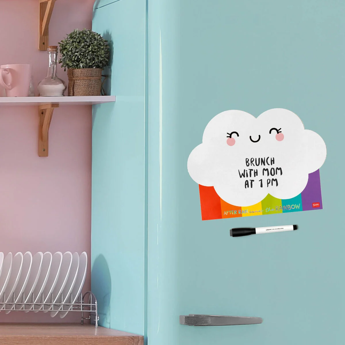 Rainbow Magnetic Whiteboard - Something To Remember