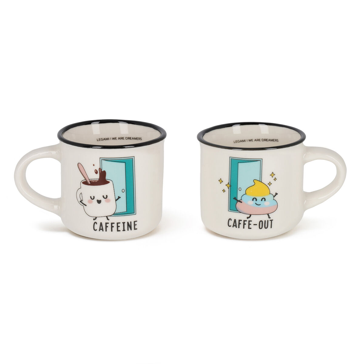 Set of 2 Coffee Cups - Poo - Espresso For Two