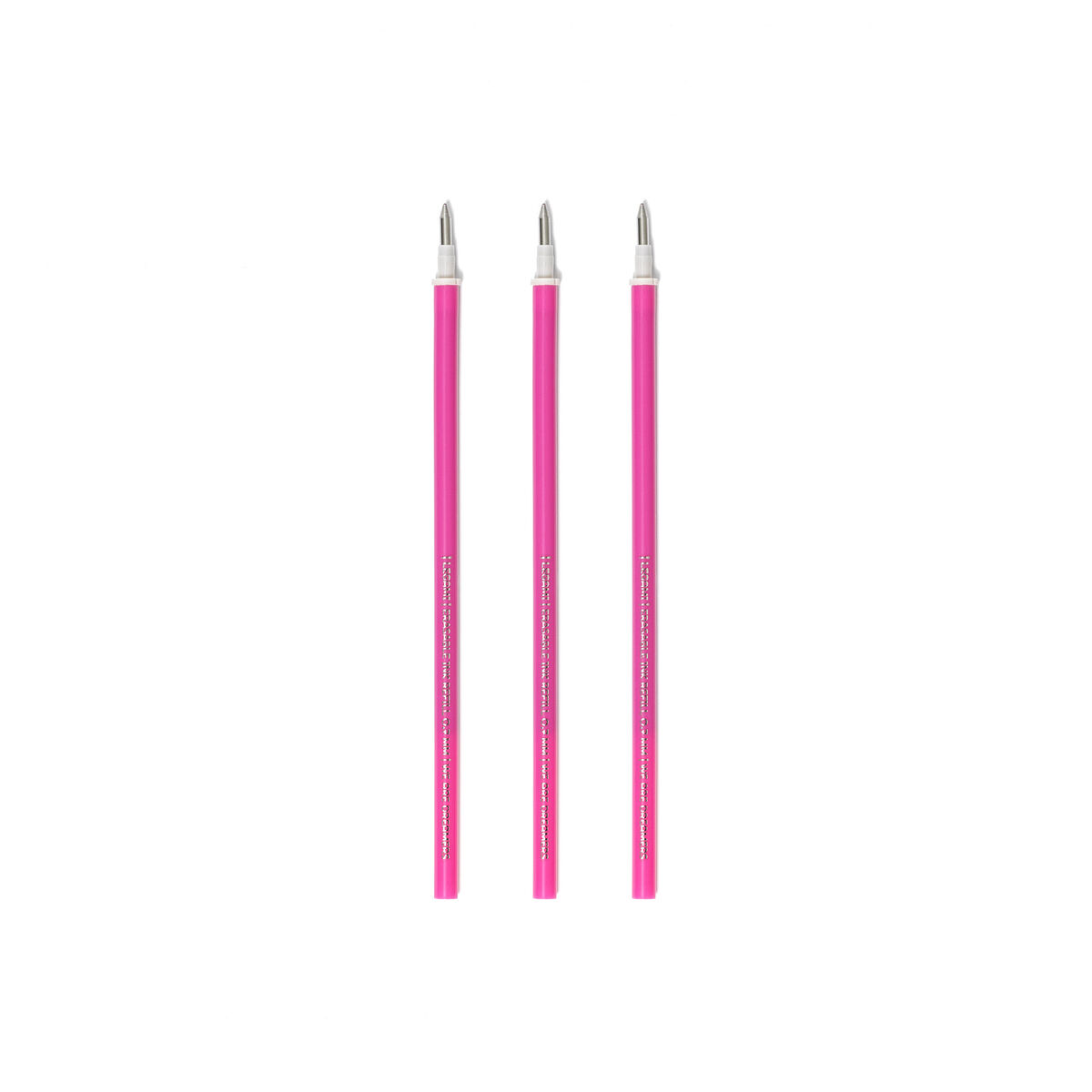 Set of 3 Refills for Erasable Gel Pens - Pink Ink - Erasable Pen