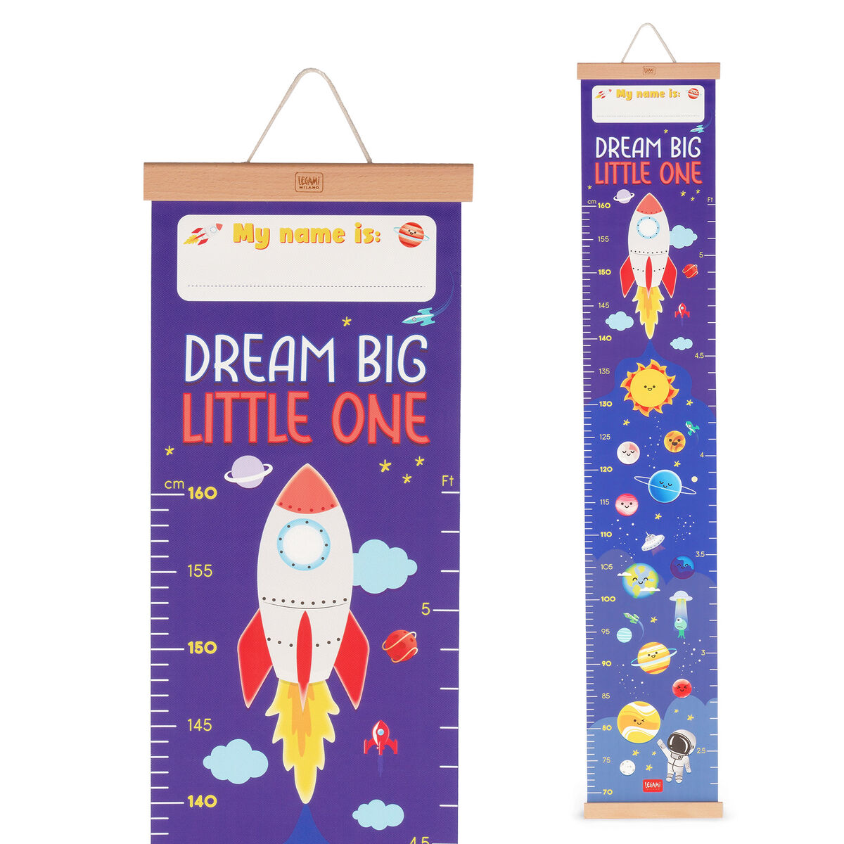 Wall-Hanging Height Chart - Space - Dream Big Little One