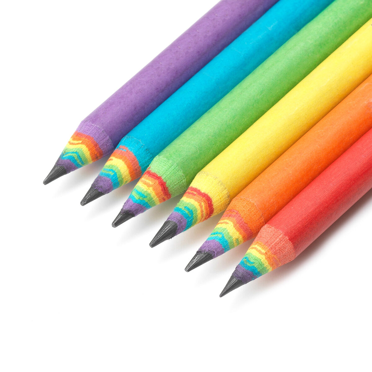 Set of 6 HB Graphite Pencils made from Recycled Paper