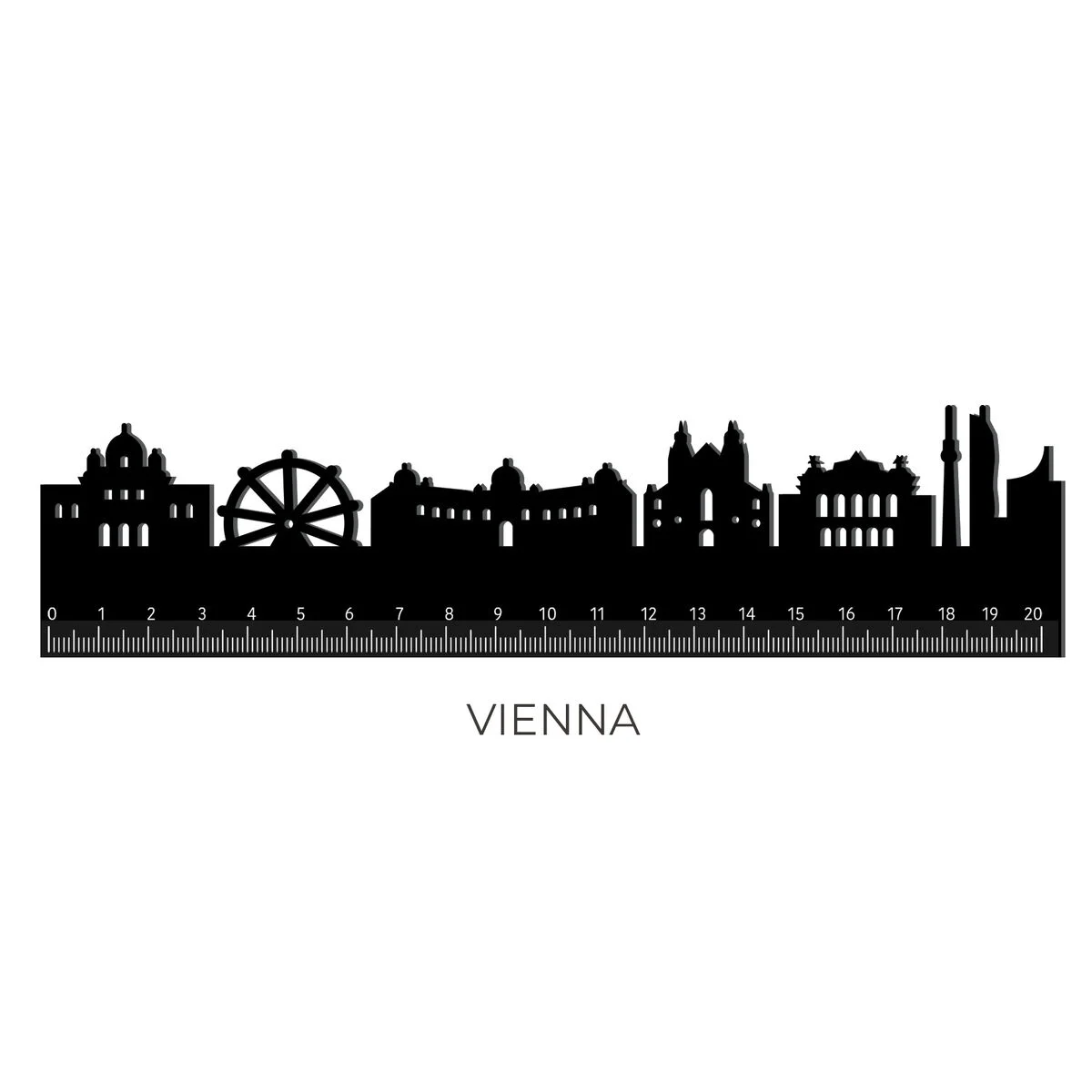 Ruler with the Vienna Skyline - Follow The Skyline