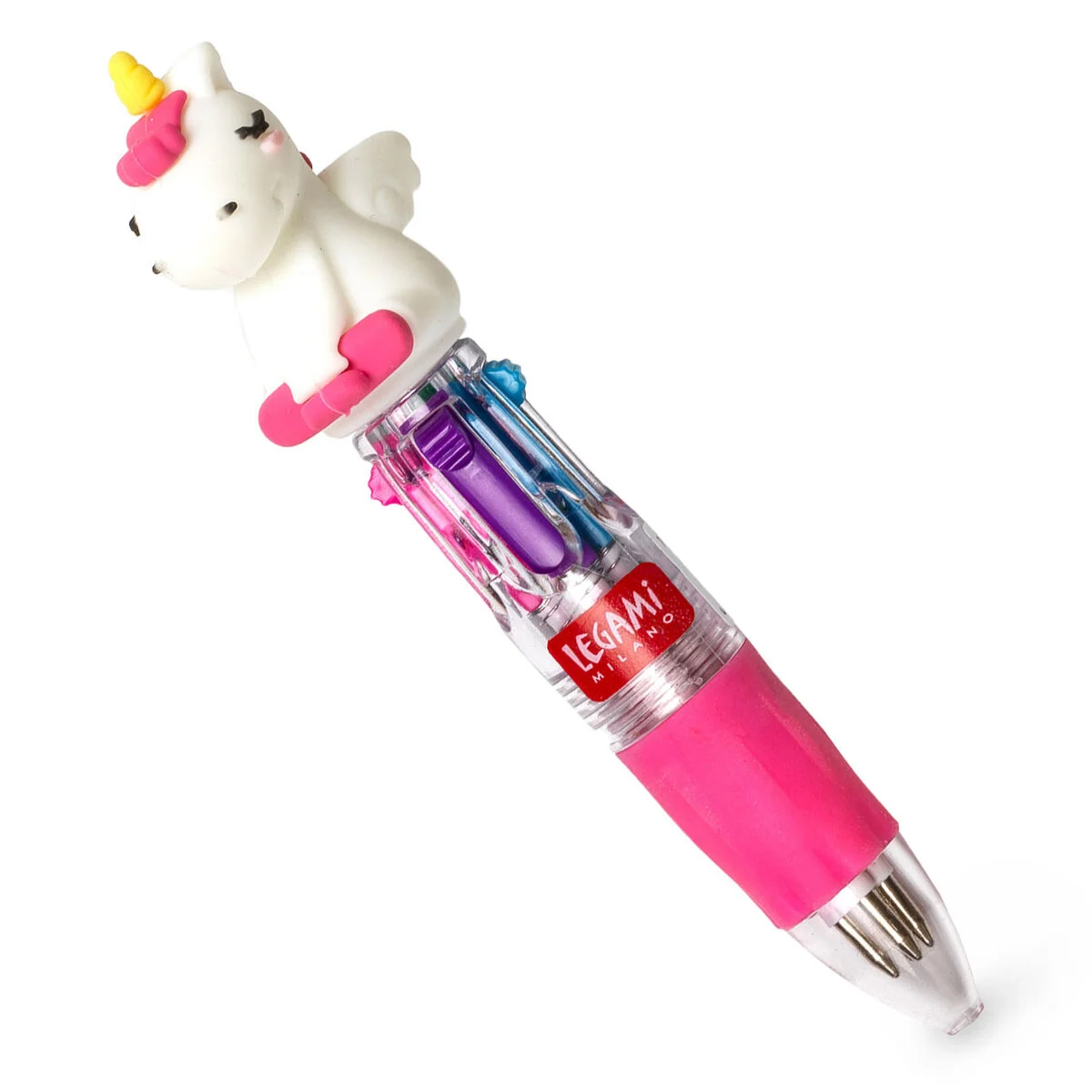 Mini 4-Colour Ballpoint Pen - Unicorn - Mini Magic Rainbow