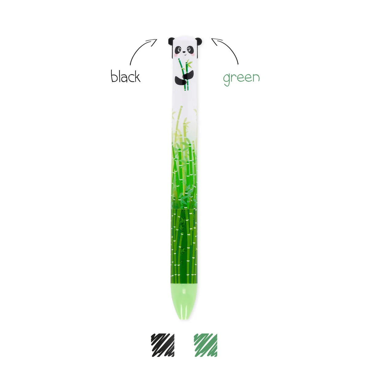 Panda Two-Colour Ballpoint Pen - Click&Clack