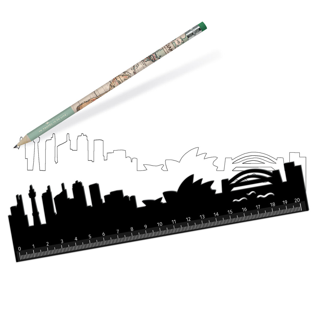 Ruler with the Sydney Skyline - Follow The Skyline