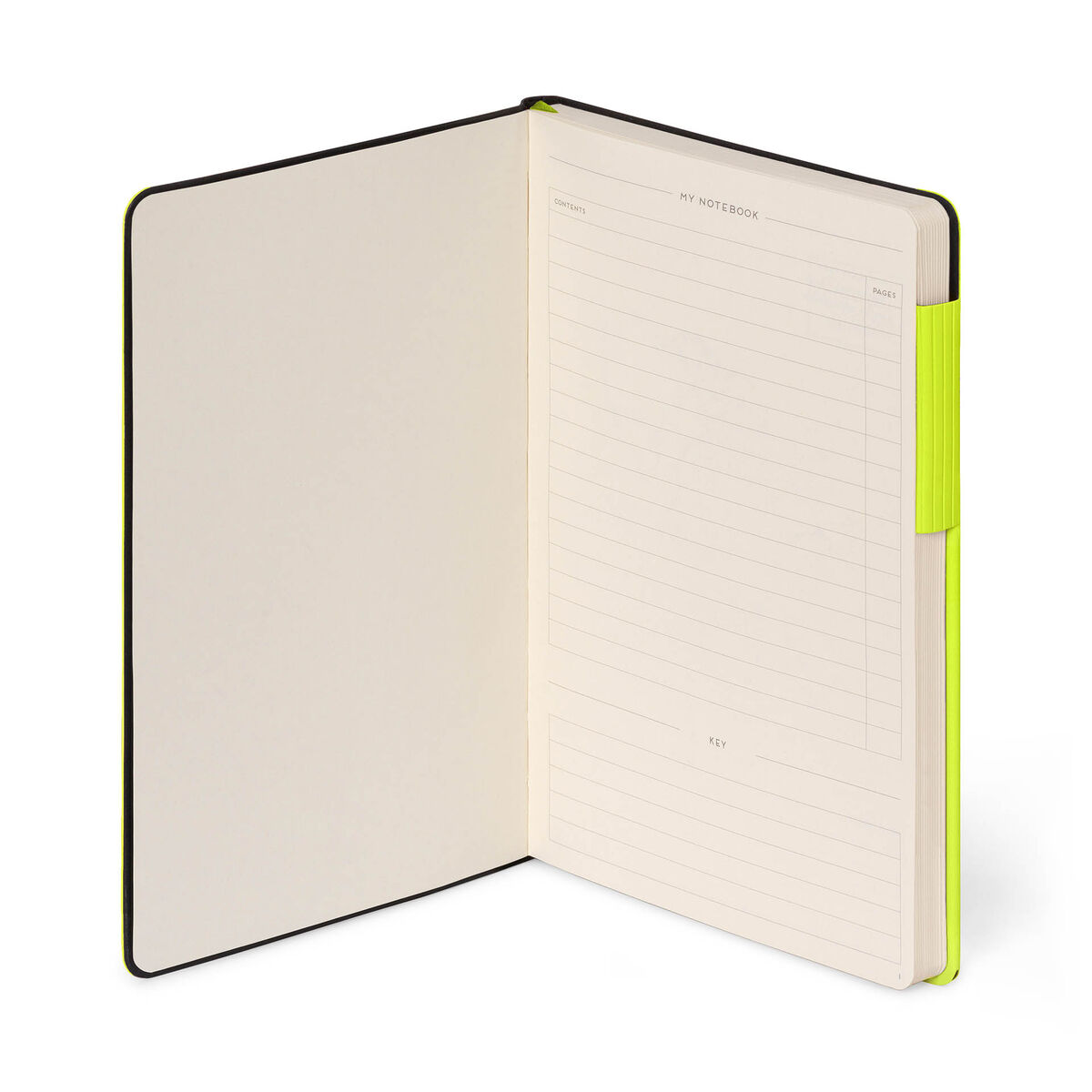 Notebook with Blank Pages and Monochrome Soft Cover - Chartreuse - My Notebook