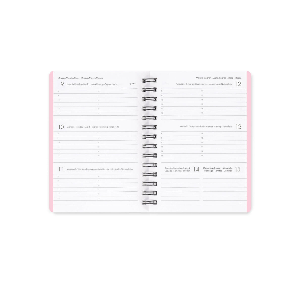 12-Month Small Weekly Spiral-Bound Diary - 2026