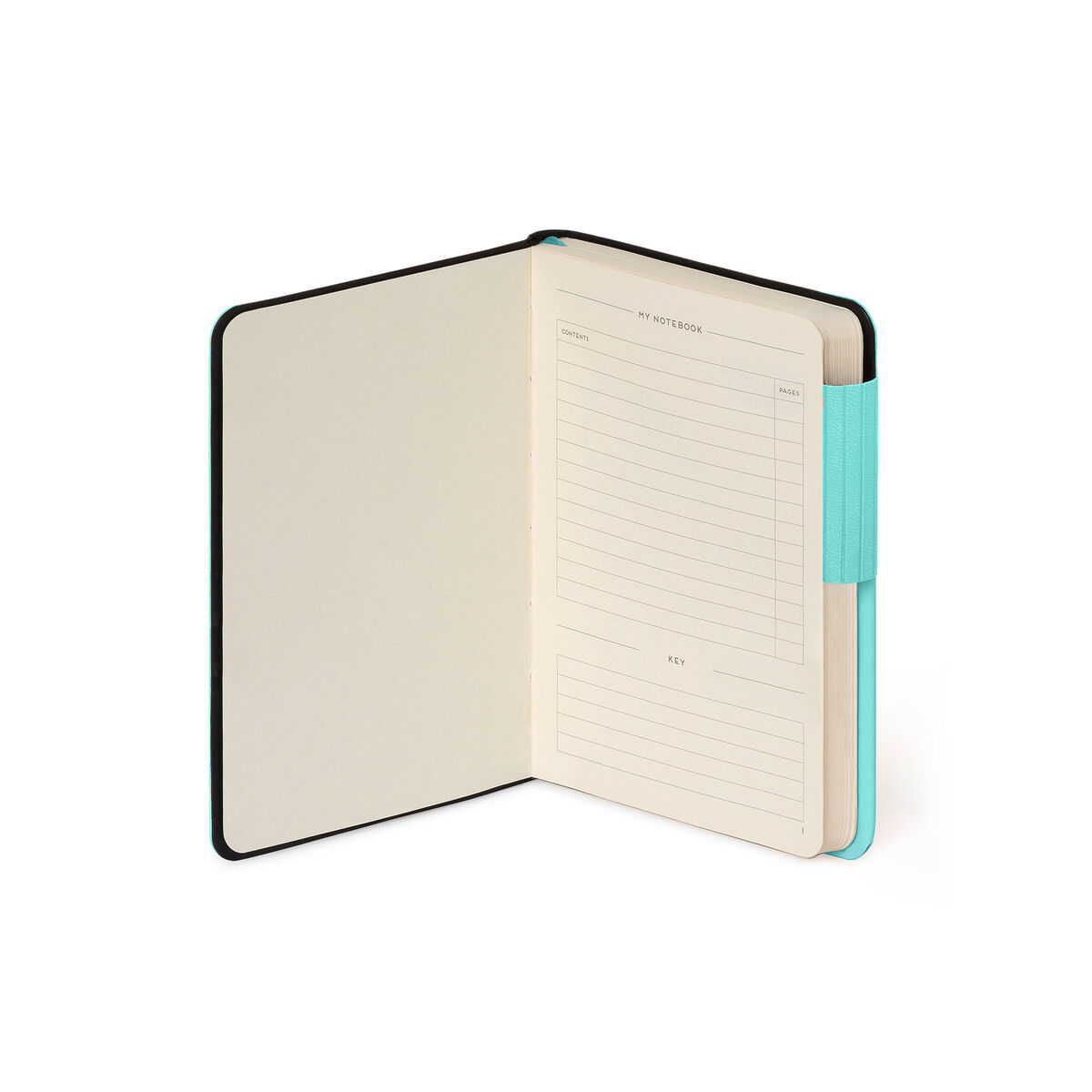 Lined Notebook with Monochrome Soft Cover - Aquatic Awe - My Notebook