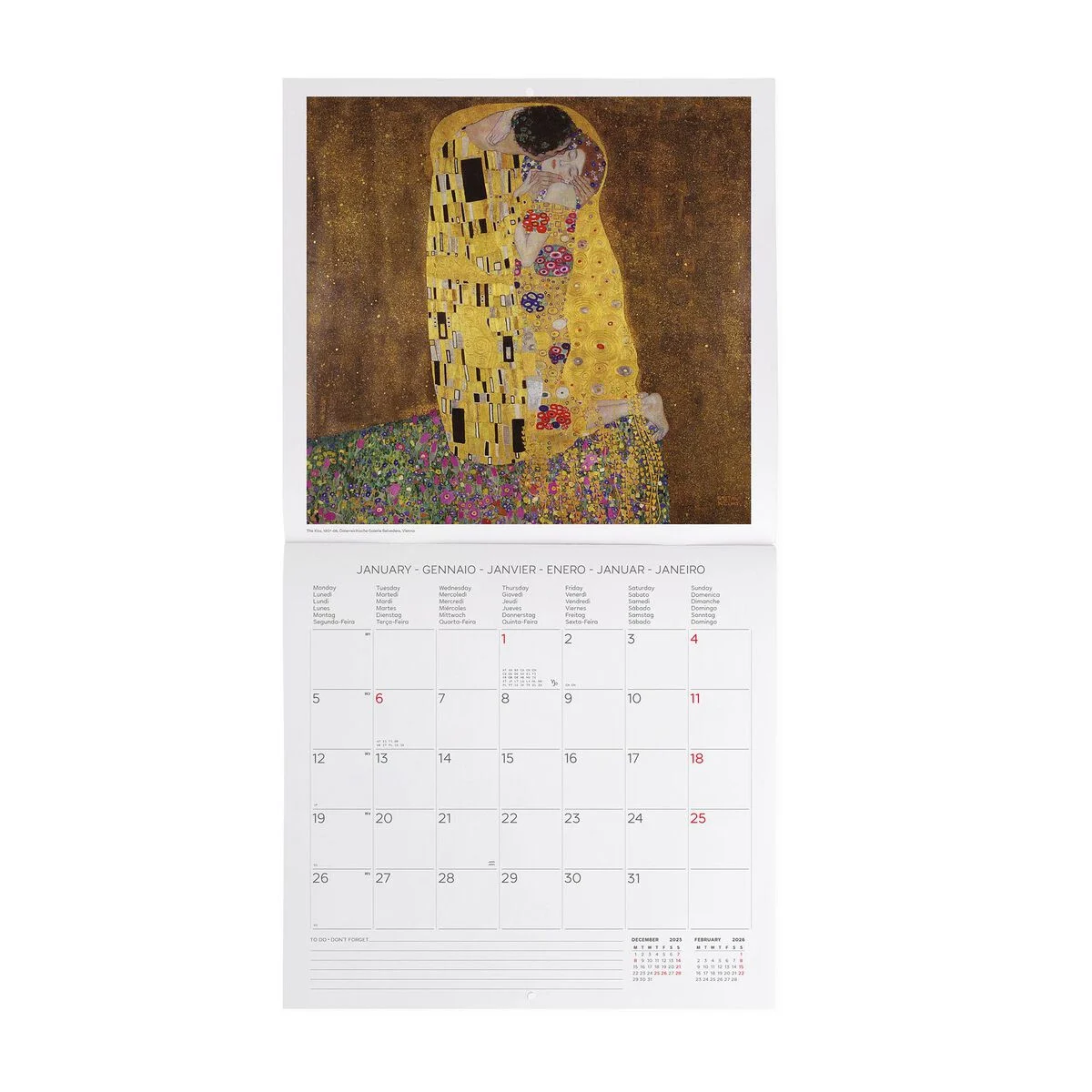 2026 Wall Calendar - 30 x 29 cm