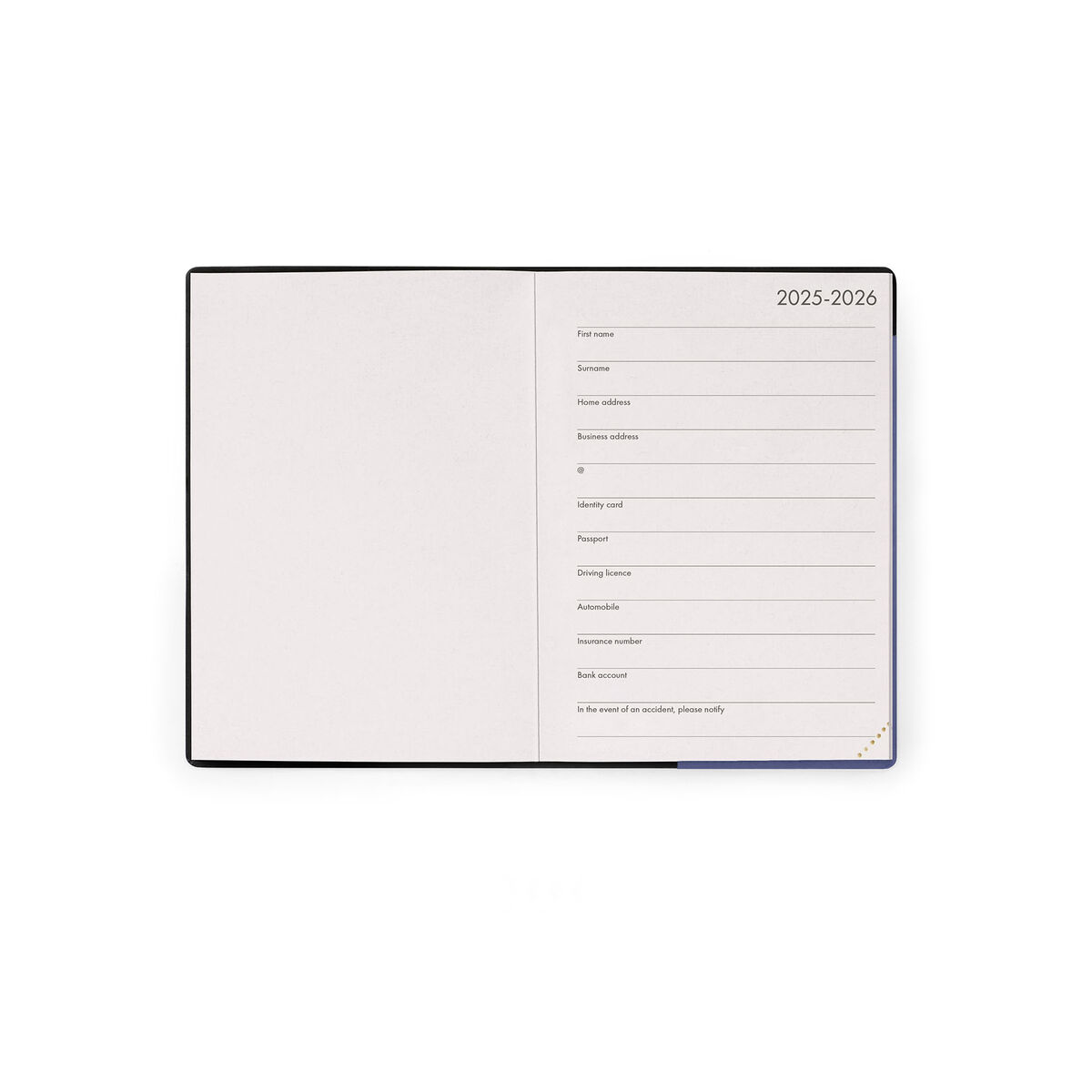 12-Month Small Weekly Diary - 2026