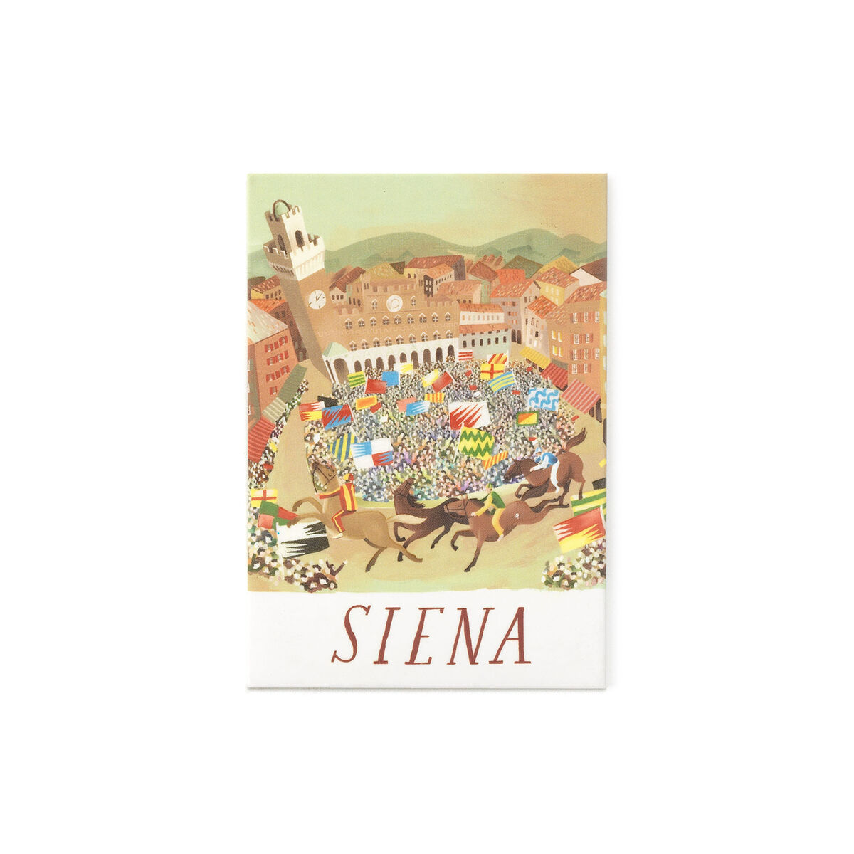 Siena Illustrated Magnet - World Cities Collection
