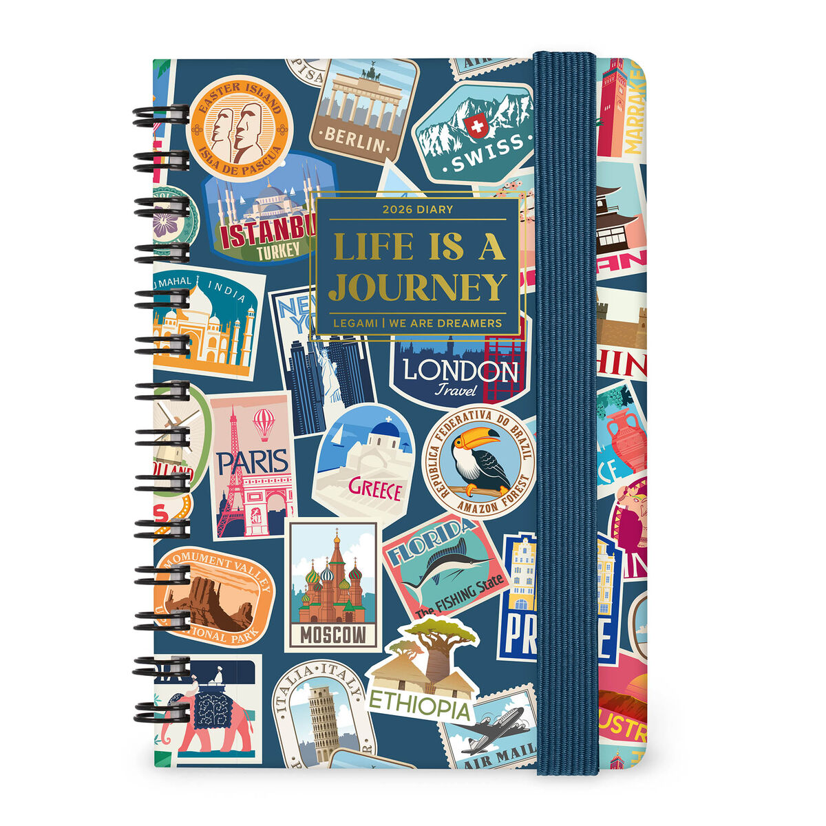 12-Month Small Weekly Spiral-Bound Diary - 2026