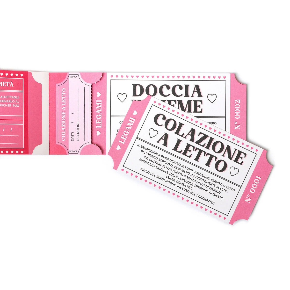 Book of 24 Romantic Vouchers - Italian - Gift Vouchers