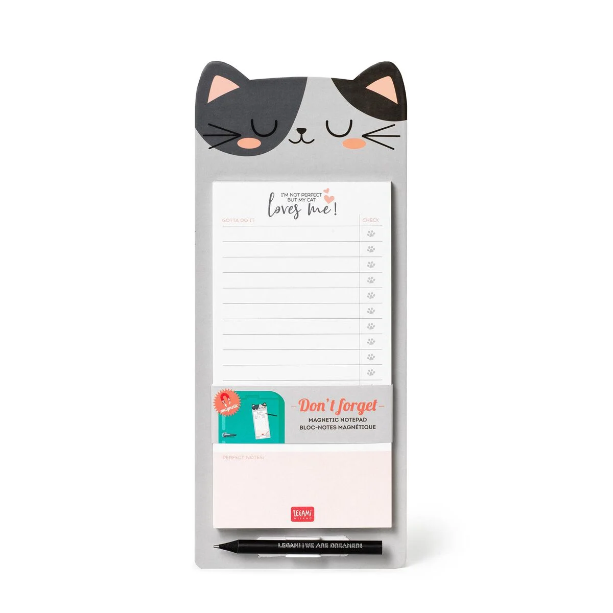 Kitty Magnetic Memo Cube - Don't Forget