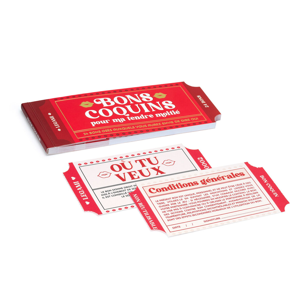 Book of 24 Sexy Vouchers - French - Gift Vouchers