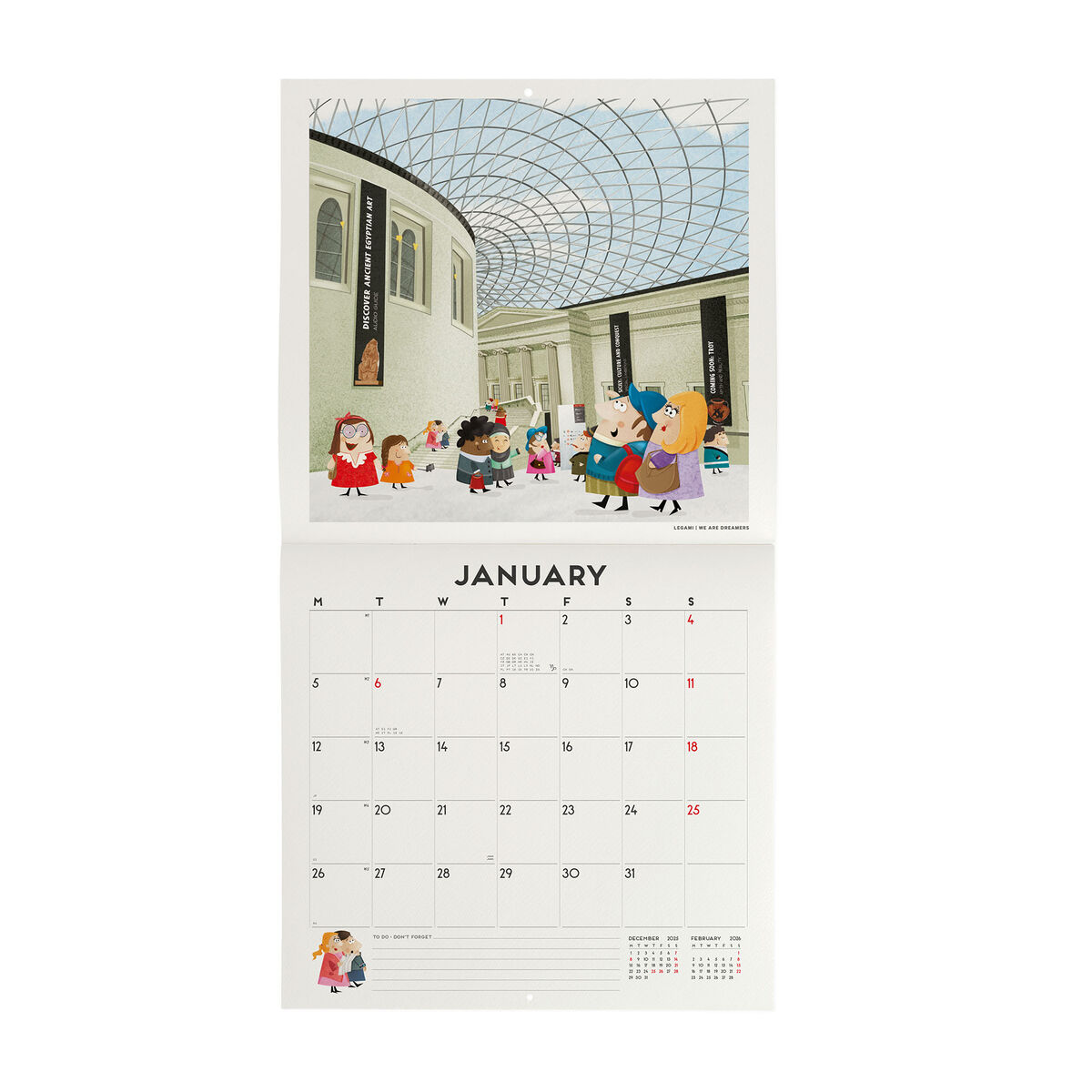 Calendario da Parete 2026 - 30 x 29 cm