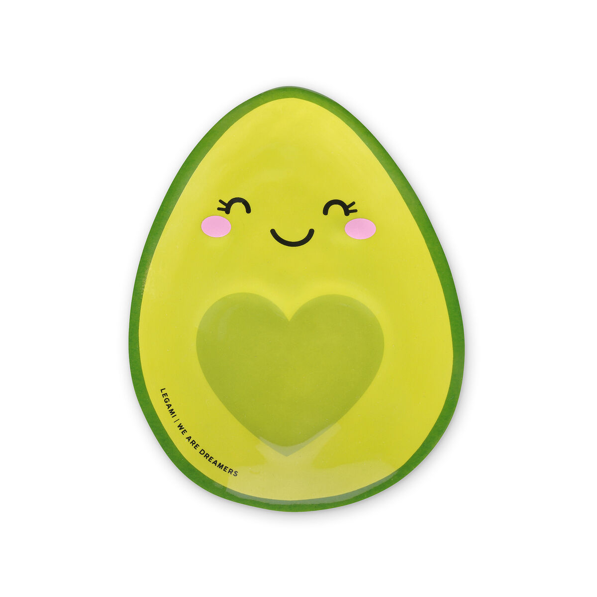 Hand-Decorated Ceramic Trinket Dish - Avocado - Rings & Things