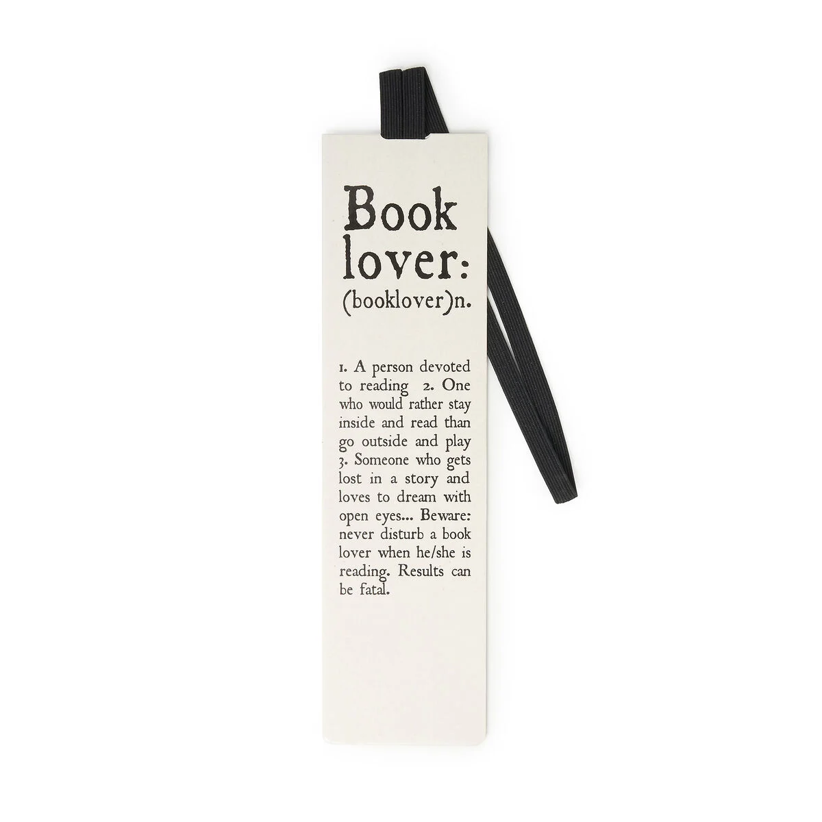 Illustrated Bookmark with Elastic Band - Book Lover - Bookmark